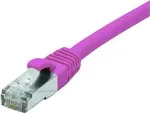 EXERTIS CONNECT Cat 6 F/UTP komutacinis kabelis, PoE, be halogenų, rausvas, 0,3 m 854431