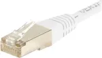 EXERTIS CONNECT Cat6 F/UTP komutacinis kabelis, 2m, baltas, plonas apsauginis įlinkis 853813
