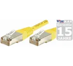 EXERTIS CONNECT Cat.6a F/UTP komutacinis kabelis, geltonas, 3,0 m, 10 Gigabit, Slimline lenkimo apsauga 859566