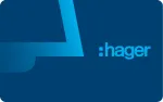 Hager RTH303X transponderio kortelė, skirta ODT 2.0 vaizdo jutiklinio ekrano lauko stotelei