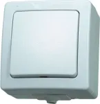 HEINRICH KOPP Paris Poliarinės Baltos Spalvos Įleidžiamas 10A 250V AC Vienkryptis/Dvipusis &Scaron;viesos Jungiklis su Ap&scaron;vietimo Galimybe 565702005