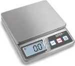 KERN FOB 5K1S skaitmeninės pa&scaron;to svarstyklės, 5 kg talpa, 1 g skyra, sidabrinės