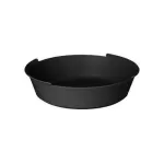 PAPSTAR Circulware daugkartinio naudojimo dubenėlis, apvalus, 800 ml, juodas, polipropilenas su 30% mineralinių užpildų, 1 vnt. (97018)