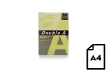 Spalvotas popierius Double A, 80 g/m&sup2;, A4, 500 lapų, Cheese