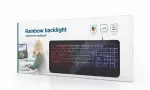 Gembird KB-UML-03 klaviatūra, multimedija, USB, ENG, juoda