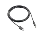 Laidas Poly HP Poly Voyager Surround 80/85 UC 3,5 mm garso adapteris, juodas