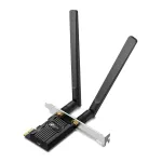 TP-Link AX1800 Wi-Fi 6 Bluetooth 5.2 PCIe adapter, vidinis, belaidis, PCI Express, WLAN / Bluetooth, 1800 Mbit/s, juodas