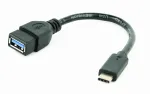 USB kabelis Gembird A-OTG-CMAF3-01, USB‑C į USB‑A, 0,2 m, juodas