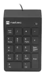 NATEC Goby 2 NKL-2022 skaitmenų klaviatūra, laidu jungiama USB, 18 klavi&scaron;ų, membraninė, 1,5 m laidas, juoda