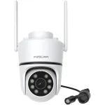 Foscam PD5 5 MP belaidė Wi-Fi stebėjimo kamera, baltos spalvos