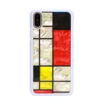 iKins Mondrian baltas dėklas, skirtas iPhone XS/X, K1624H