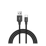 USB duomenų kabelių rinkinys Devia Pheez Series Micro &mdash; 3 vnt.: 25 cm, 1 m, 2 m &mdash; Juoda