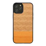 Apsauginis dėklas Man and Wood iPhone 12 Pro Max &ndash; silkė arancia juoda
