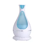 Minimu aromaterapijos difuzorius su LED ap&scaron;vietimu, 400 ml, baltas