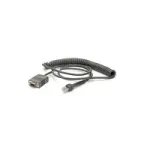 Zebra CBA-R71-C09ZAR serijinis kabelis, juodas, 2,8 m, RS232 DB9
