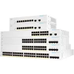 Cisco Business CBS220-8FP-E-2G Smart Switch | 8 GE prievadai | Pilnas PoE | 2x1G SFP | 3 metų ribota aparatinė įranga