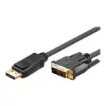 Goobay 3 m DisplayPort&ndash;DVI laidas, auksuoti jungtys