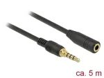 Garso kabelis 3,5 mm lizdas &ndash; ki&scaron;tukas DeLOCK 85635 5 m juodas