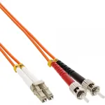 InLine Fiber Optinis Dupleksinis Laidas LC/ST 50/125&micro;m OM2 2m