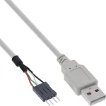 InLine USB 2.0 adapterinis kabelis USB A tipas ki&scaron;tukas / Pin Header ki&scaron;tukas, 0,40 m