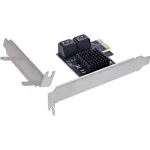 InLine SATA 6Gb/s valdiklis su 4 SATA prievadais PCI-Express 2.0