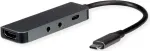 ROLINE 12.02.1125 USB-C doko stotis, HDMI, TRRS, MIC, PD 100 W, 4K60