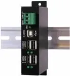 EXSYS EX-1163HMS-WT 4 prievadų USB 2.0 HUB su apsauga nuo vir&scaron;įtampių ir i&scaron;plėstu temperatūros diapazonu