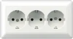 Ki&scaron;tukinis lizdas CEE 7/3 JUNG AS 523 WW, 3x 250V 16A, baltas
