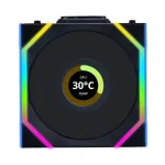 LIAN LI UNI FAN SL Wireless 120 ARGB 3 vnt rinkinys Juodas