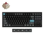 Mechaninė 80% QWERTY klaviatūra Keychron Q3 Ultra 8K &mdash; belaidė ir laidinė, RGB foninis ap&scaron;vietimas, juoda