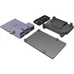 JOY-IT RPI CASE ALU07F - Korpusas Raspberry Pi 4, Aliuminis, Ventiliatorius, Juodas (RB-ALUCASEP4+07FAN)