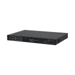 PoE &scaron;akotuvas 100Mbps 16portu+2G uplink + 2SFP, ePoE 8 portai, ePoE iki 800m, Hi-PoE