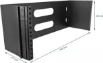 Rack pagrindas DeLOCK 19 colių sieninis stovas 4U juodas