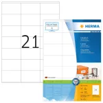 Lipdukai HERMA Premium A4 70x42 mm baltas matinis popierius 2100 vnt.