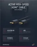 ClickTronic 39085 HDMI laidas 20 m HDMI A tipo (standartinis) juodas (39085)