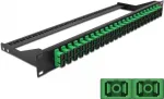 Patch Panel DeLOCK 43393, 1U, SC, juoda/žalia