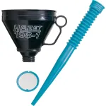 HAZET 198-1 piltuvas &ndash; juodas &ndash; mėlynas &ndash; polipropilenas (PP) &ndash; nerūdijantis plienas &ndash; variklio alyvai &ndash; kurui &ndash; 16,5 cm &ndash; 480 mm &ndash; 146 g