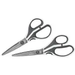 WEDO 98 67 TITAN CUT-IT nerūdijančio plieno žirklės, 17,5 cm, padengtos titanu, pilkos/baltos