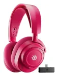 Ausinės STEELSERIES Arctis Nova 7X Wireless Gen 2 &ndash; belaidės, Bluetooth, uždengiančios ausis, lankeliu, 20&ndash;20000 Hz, 325 g, rausvai violetinė