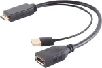 HDMI į DisplayPort adapteris ShiverPeaks 10-01010 &mdash; 4K, 30 cm laidas