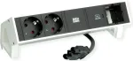 Bachmann 902.936 DESK2 ki&scaron;tukų blokas, baltas (RAL9010), 2x Schuko, 1x USB-C 30 W