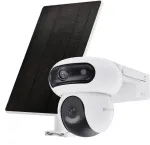 IP Vaizdo Stebėjimo Kamerų Rinkinys Ezviz HB90X Dual 4G Wi-Fi 4MP+4MP su Saulės Baterija 8W