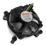 Akasa AK-CC6606BP01 žemo profilio CPU au&scaron;intuvas &ndash; LGA 1700, 63,2 mm auk&scaron;tis, 92 mm ventiliatorius, juodas
