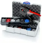 KNIPEX 97 90 27 Crimp-Set vielos antgaliams, 13 dalių, 0,08&ndash;10 mm&sup2;, savaime prisitaikantis