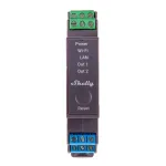 Shelly Pro 2 DIN bėgio WiFi/LAN/Bluetooth relės jungiklis