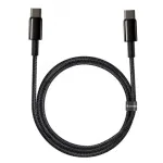 Baseus Tungsten Gold USB-C į USB-C kabelis, 100W, 1 m, juodas