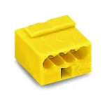 WAGO 243-504 serijos 243 4 laidininkų mikro gnybtas, 100 vnt., geltonas