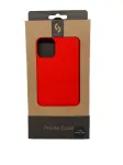 Connect Apple iPhone 11 Pro mink&scaron;tas dėklas su uždaru dugnu, raudonas