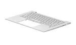 HP Original klaviatūra ne&scaron;iojamam kompiuteriui su foniniu ap&scaron;vietimu, voki&scaron;ka QWERTZ, juoda, EliteBook 840 G5/G6, ZBook 15u G5/G6