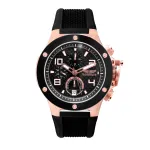 BOBROFF MAN BF1002M15 Analoginis Kvarcinis Laikrodis 43mm Juodas Ciferblatas Odinis Dirželis